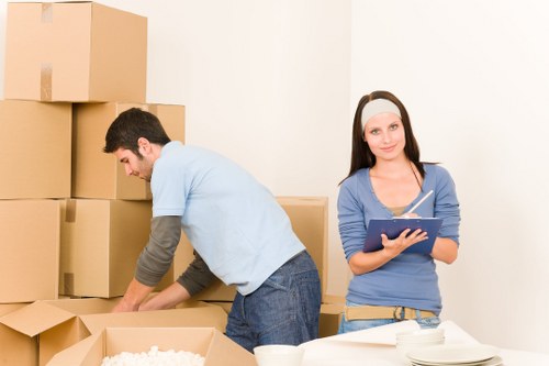 Careful transport of boxed belongings and household items in Maida Vale