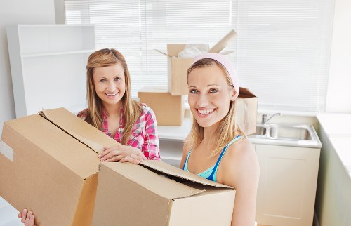 Office movers coordinating access in a Maida Vale building